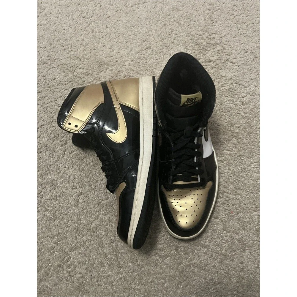 Mens Size 11 Air Jordan 1 Retro OG NRG High Gold Toe 2018 Used